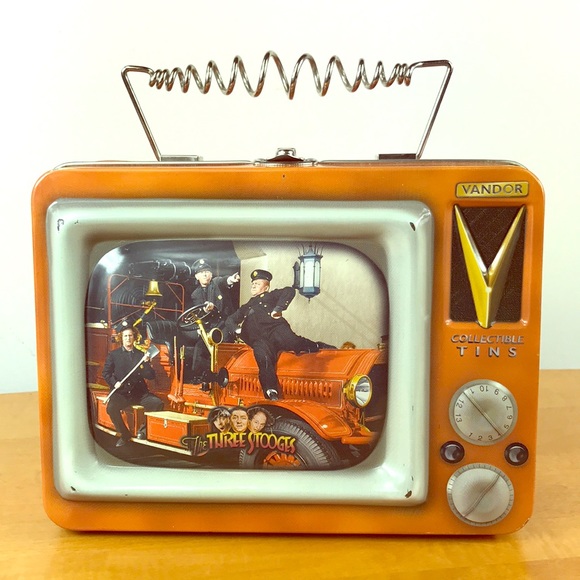 Vandor Collectibles Other - The Three Stooges 🙌 Retro TV Set Style Lunchbox